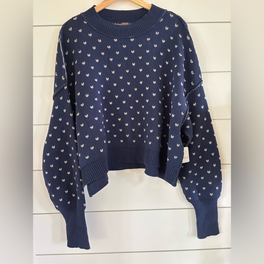 Free People Easy Street Patterned Sweater NWT - Picture 2 of 3